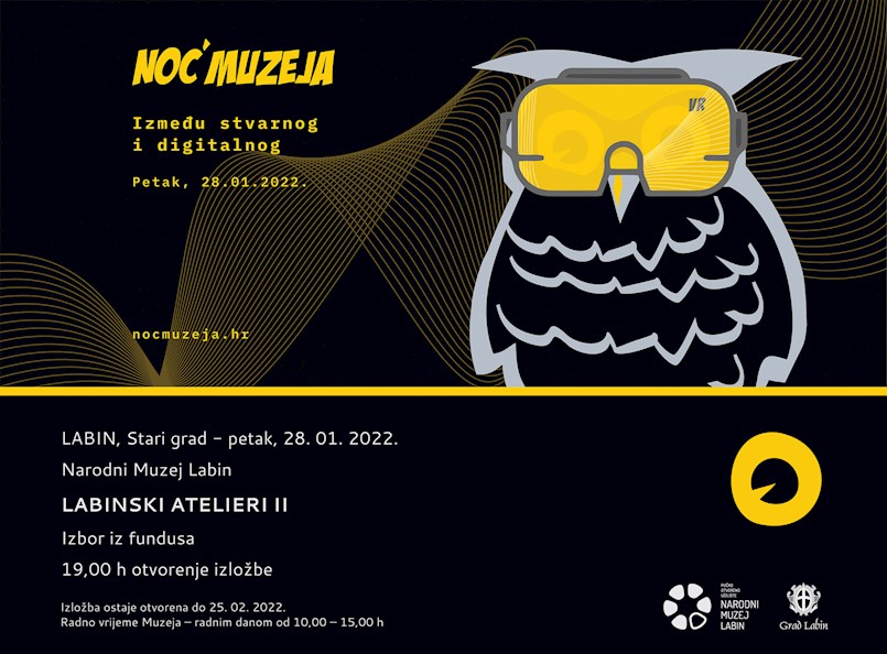 Noć muzeja 2022 u Labinu: Labinski atelieri II u petak 28. siječnja 2022. godine