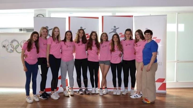 Ženska ekipa OŠ "Ivo Lola Ribar" Labin, šesta na Državnom natjecanju osnovnih škola u atletici