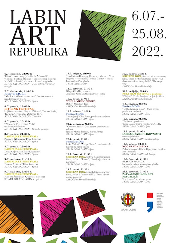 Kreće Labin Art Republika 2022. - čak 24 događanja u osam ljetnih tjedana