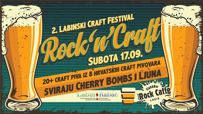 Ove subote festival domaćeg craft piva Rock'n'Craft Festival Labin uz koncertni program