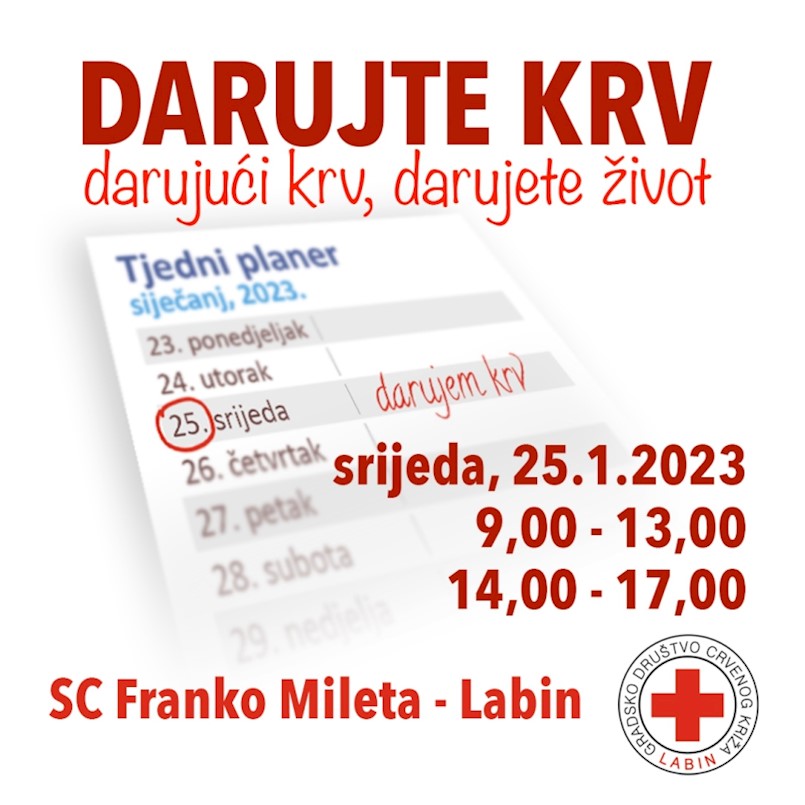 Labinština na vrhu davalaštva krvi u Istri!