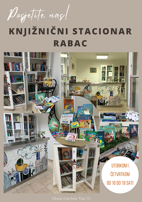 Posjetite Knjižnični stacionar u Rapcu! Uskoro kreću aktivnosti za djecu!