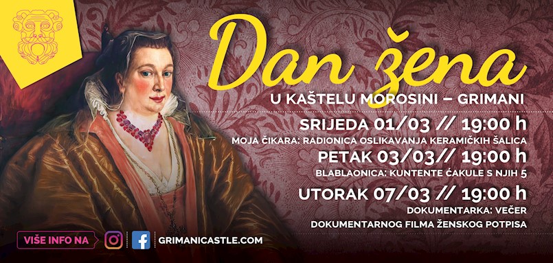 Raznolik program povodom Dana žena u kaštelu Morosini-Grimani!