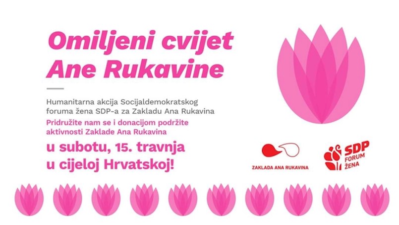 U subotu i u Labinu 11. tradicionalna humanitarna akcija SDP-a i Socijaldemokratskog foruma žena ''Omiljeni cvijet Ane Rukavine''