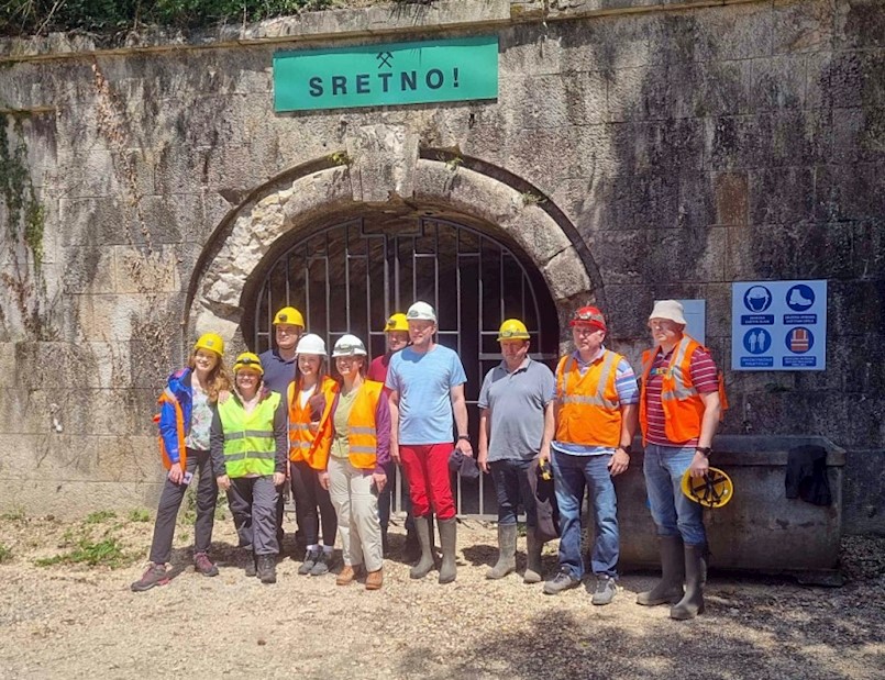 Dekan Rudarsko-geološko-naftnoga fakulteta sa suradnicima obišao raški rudnik