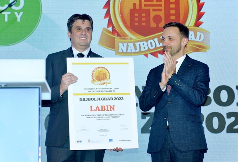 Labin ponovno finalist izbora za najbolji grad