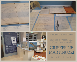 „Giuseppini Martinuzzi u čast“ – Izložba povodom 180. obljetnice rođenja u Gradskoj knjižnici Labin