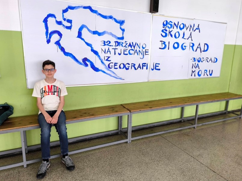 Karlo Knapić odličan na Državnom natjecanju iz geografije