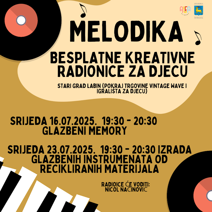Udruga Alfa Albona započinje s provedbom projekta Melodika