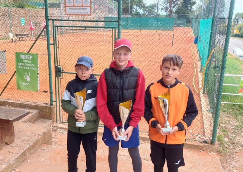 Tenis klub Rabac: Luka Baznik briljirao na Otvorenom prvenstvu Rapca do 12 godina