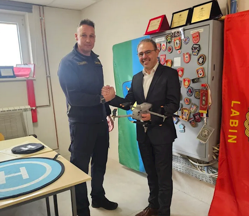 Izvršena primopredaja drona Javnoj vatrogasnoj postrojbi Labin 