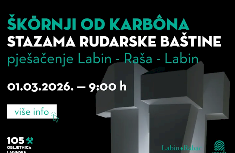 U nedjelju, 1. ožujka - „Škōrnji od karbôna“: Stazama rudarske baštine