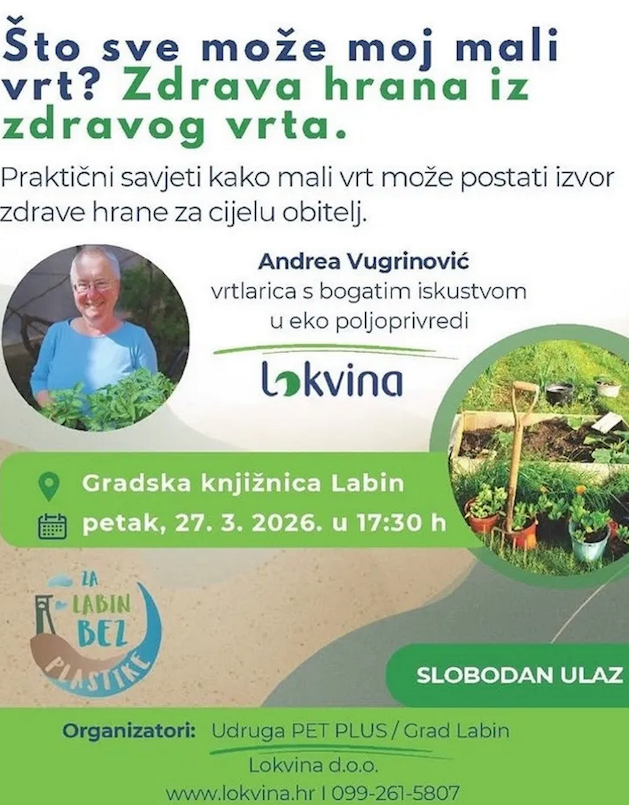 [NAJAVA] Drugo predavanje ciklusa „Put hrane“: Što sve može moj mali vrt?