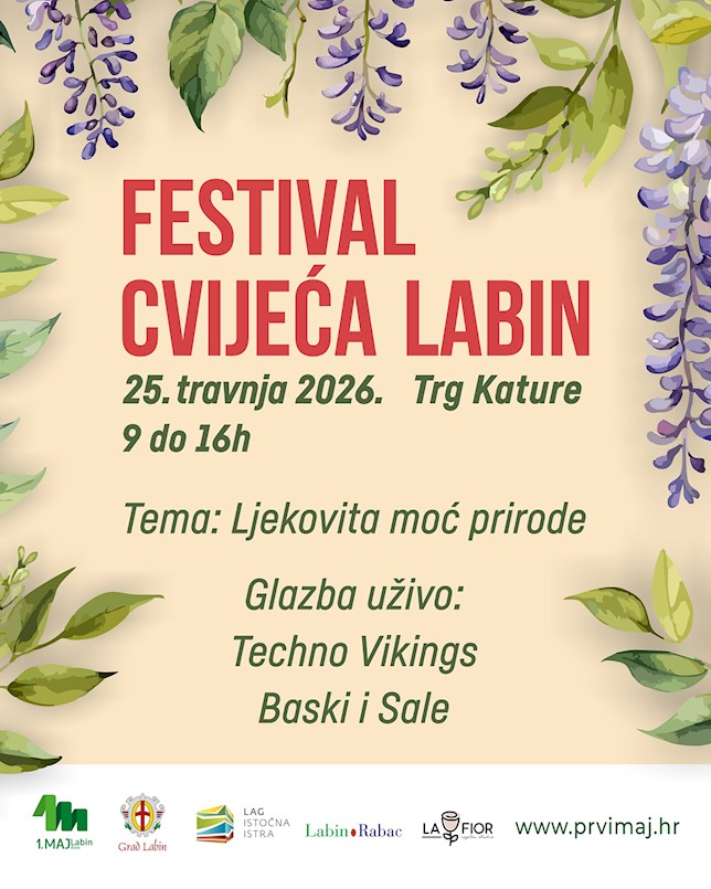 [NAJAVA] Festival cvijeća subota  25. travnja na Katurama u Labinu