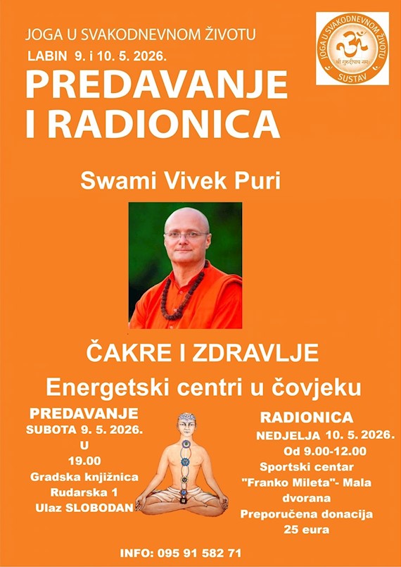 JOGA SEMINAR SA MAHAMANDALESHVAR SWAMI VIVEK PURIJEM U LABINU