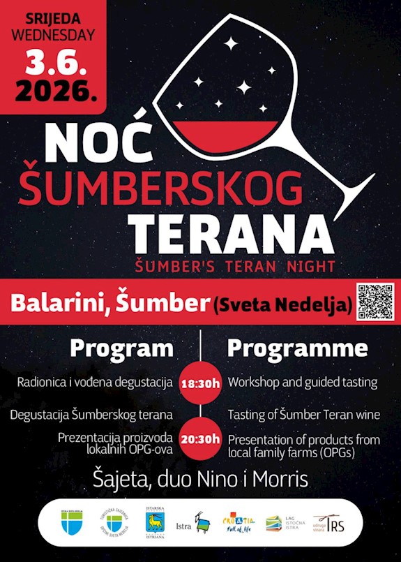 [NAJAVA] Noć šumberskog terana u srijedu 3. lipnja na Balarinima