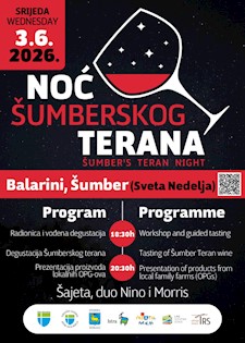 [NAJAVA] Noć šumberskog terana u srijedu 3. lipnja na Balarinima