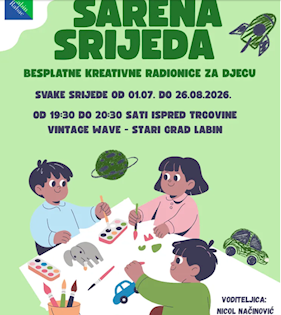 Besplatne kreativne radionice ovo ljeto za djecu u Starom gradu Labinu!