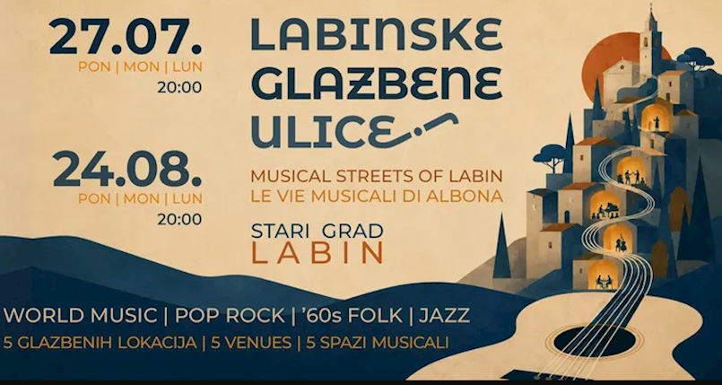 Labin dobiva novu ljetnu manifestaciju- počinju Labinske glazbene ulice