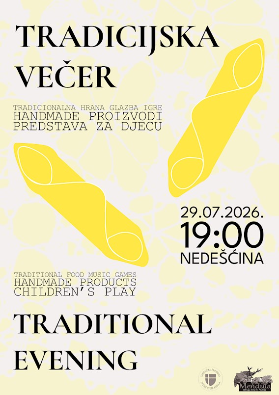 [NAJAVA] U srijedu Tradicijska večer u Nedešćini