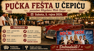 [NAJAVE] Tradicionalna pučka fešta "Mala Gospa" u Čepiću i ove godine donosi cjelodnevni program
