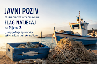 FLAG ALBA: JAVNI POZIV ZA ISKAZ INTERESA ZA PRIJAVU PROJEKATA NA NATJEČAJ FLAG-a ALBA ZA MJERU 2. „UNAPRJEĐENJE I PROMOCIJA SEKTORA RIBARSTVA I AKVAKULTURE