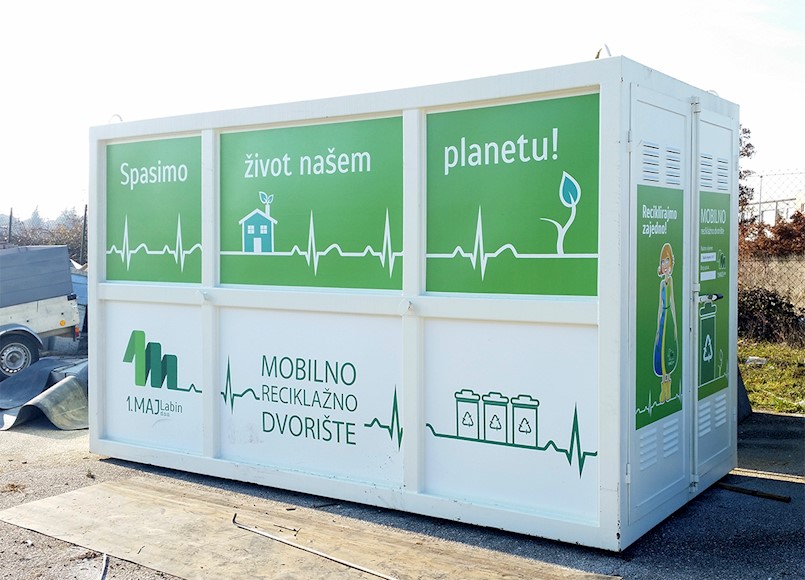 Mobilno reciklažno dvorište na području Općine Kršan tijekom veljače