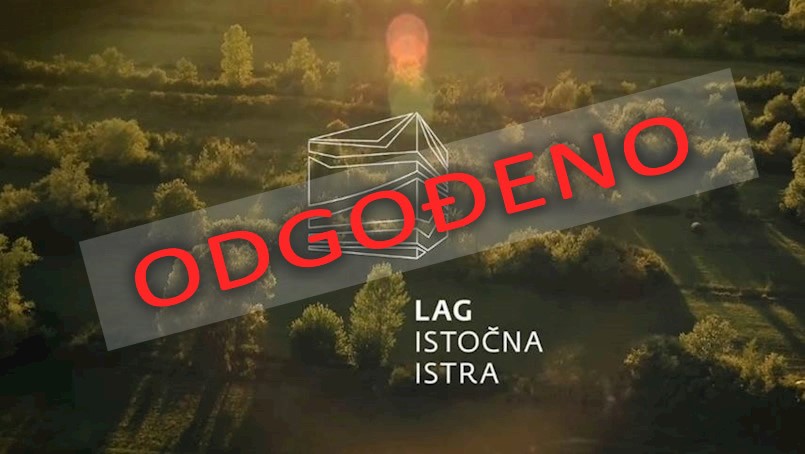 Odgoda projekcije promotivnog filma LAG-a "Istočna Istra" za 6. 3. 2018.