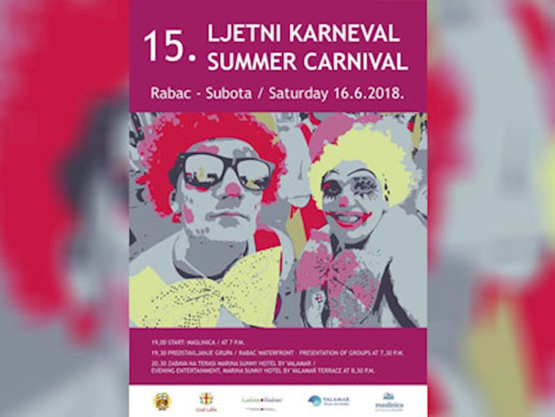 [NAJAVA] Ljetni karneval u Rapcu 16. lipnja 2018. godine