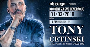 TONY CETISNKI: Sedam dana do spektakularnog koncerta u Labinu!