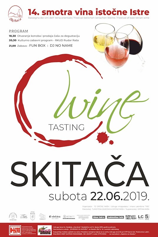 RAŠA: Smotra vina istočne Istre danas na Skitači