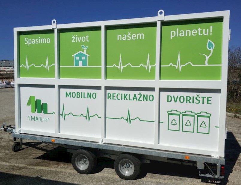 Mobilno reciklažno dvorište od srijede na području Grada Labina, kreće u Rapcu