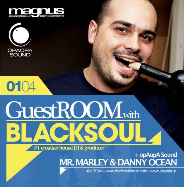 the Guest ROOM with BLACKSOUL + opAopA Sound @ Discoteque Magnus, Pazin 01.04.2011.