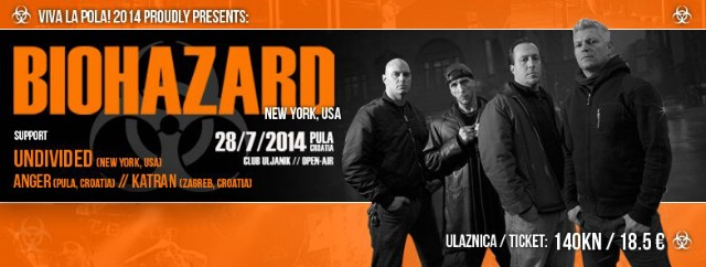 „VIVA LA POLA! 2014“  s ponosom predstavlja: legende hardcore metala BIOHAZARD (New York//SAD)