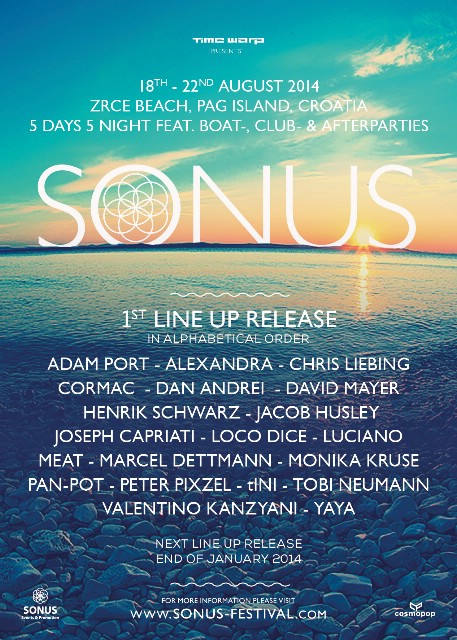 Sonus Festival 2014: Objava prvih izvođača Sonus festivala i početak prodaje ulaznica