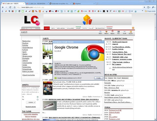 Google browser Chrome dostupan za download (VIDEO)