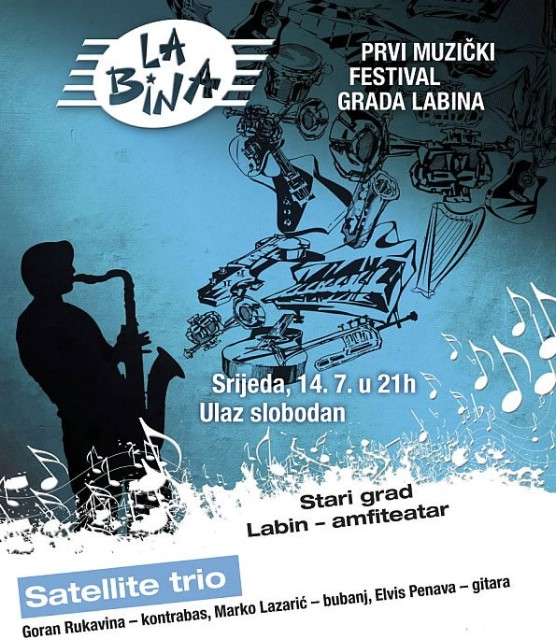 La Bina: domaći jazz sastav Satellite trio u srijedu gostuje u labinskom amfiteatru
