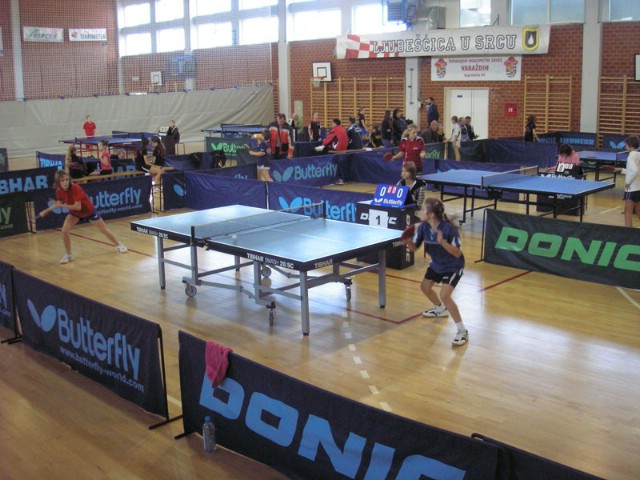 Emili Topčagić na Prvom otvorenom turiniru za najmlađe kadetkinje u stolnom tenisu