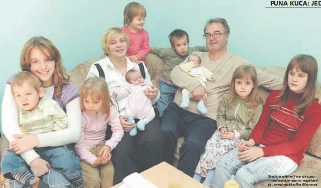 Župni stan za Tanju i Branka Pucić  s desetero djece