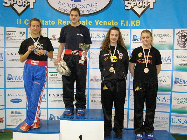 Katarina Cukarić osvojila zlatne rukavice na Internacionalnom Kickboxing natjecanju „GOLDEN  GLOVE “ u Coneglianu (I)