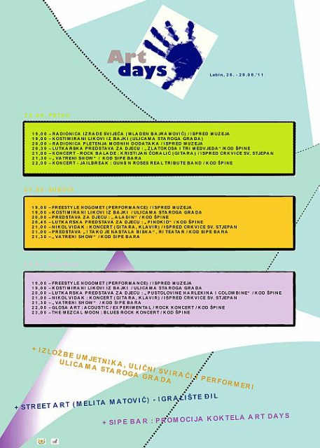 2. ART DAYS - Dani umjetnosti od 26. do 28. kolovoza u Labinu