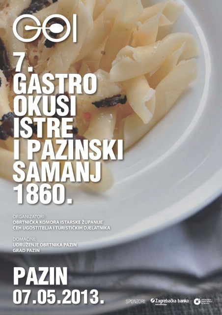 Udruženje obrtnika Labin poziva na manifestaciju 7. Gastro okusi Istre u Pazinu