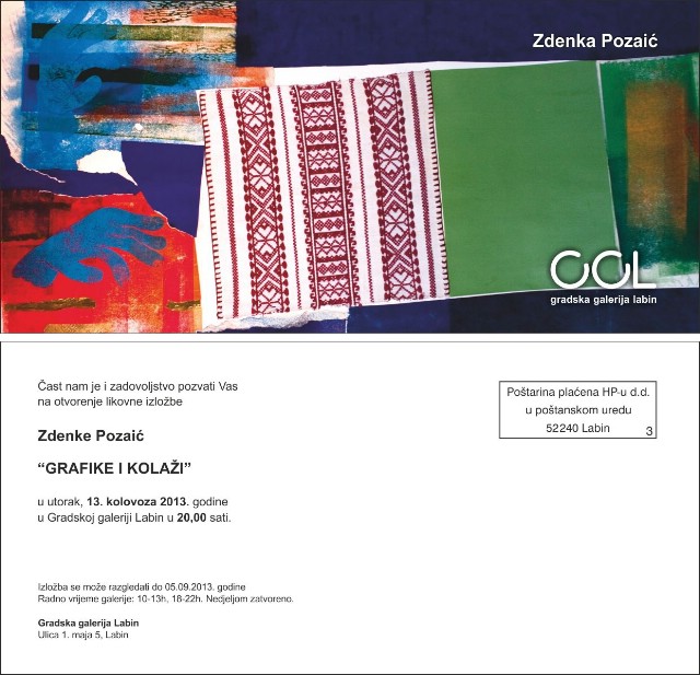 Otvorenje izložbe Zdenke Pozaić u Gradskoj galeriji
