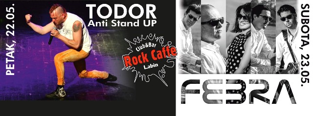 Todorov Stand up i Febra za kraj koncertne sezone u labinskom Rock Caffeu