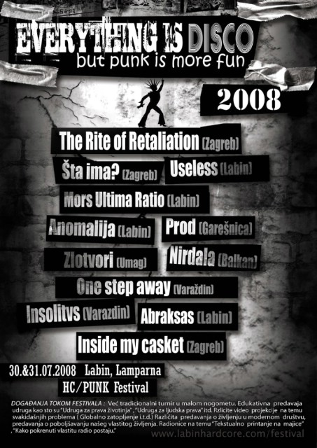 Everything is disco...but punk is more fun 2008 @ KUC Lamparna
