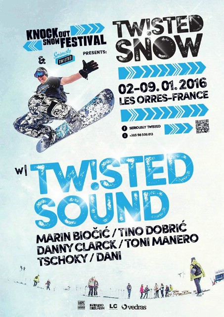 TWISTED SNOW on KnockOut Snow Festival @ LES ORRES - FRA / 02.01. - 09.01.2016.