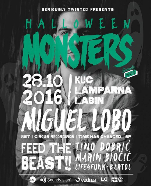 Halloween Monsters w/ Miguel Lobo @ KuC Lamparna, Labin 28.10.2016.