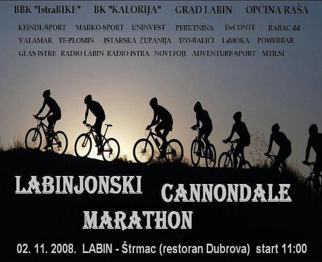 Četvrti Labinjonski Cannondale marathon održava se ovog vikenda - 232 pretprijavljena