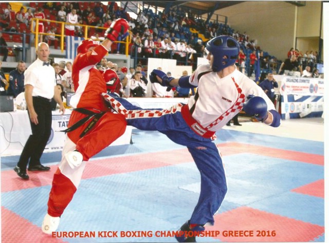 Marino Faraguna petoplasirani na Europskom prvenstvu u  kickboxingu u Grčkoj