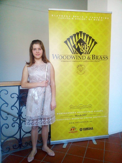 Natali Belušić osvojila je 2. nagradu na međunarodnom natjecanju za puhače Woodwind & Brass u Varaždinu
